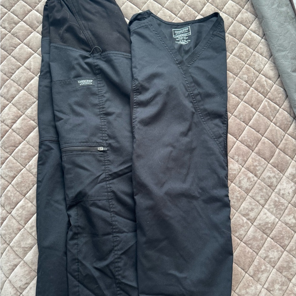 Cherokee Maternity Scrubs, M + M tall pants
